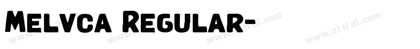 Melvca Regular字体转换